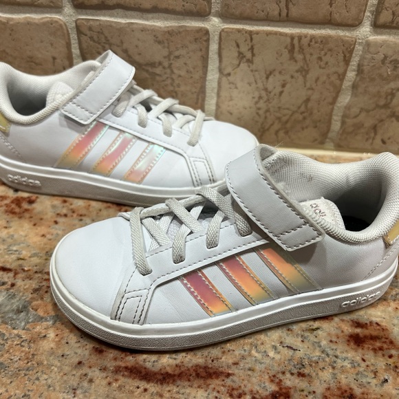 Adidas Kids Grand Court 2.0 White Sneakers - Picture 6 of 7
